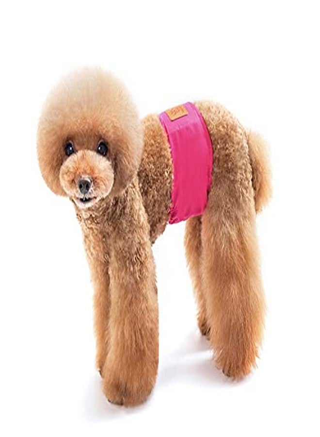 PETANGEL Male Dog Wrap Reusable Diaper |Male Belly Band Washable Diaper | Highly Absorbent Diaper, Physiological Sanitary Pant for Small - Medium Dogs (Pink, Size: XL, Adjustable Waist: 51 cm -58 cm) - Image 2